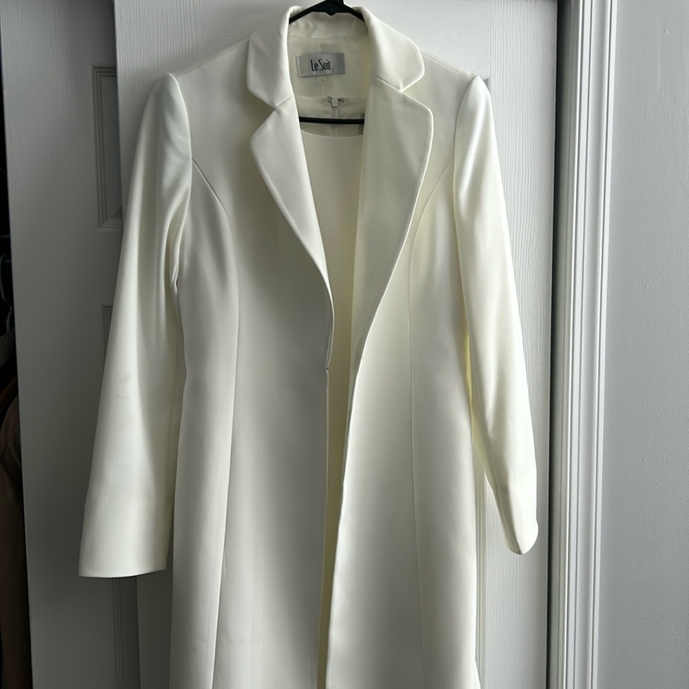 White 2 piece dress suit